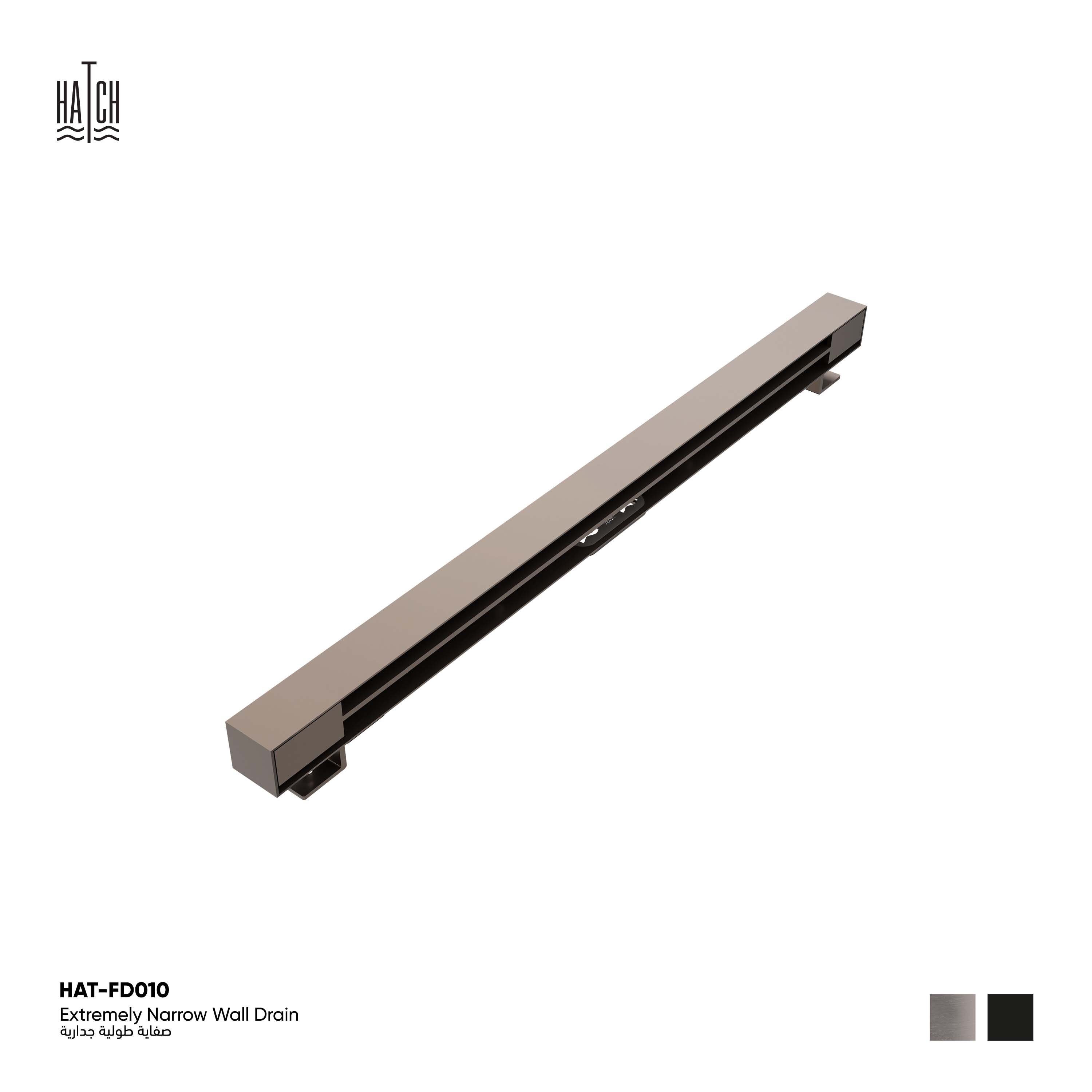 Extremely Narrow Wall Drain