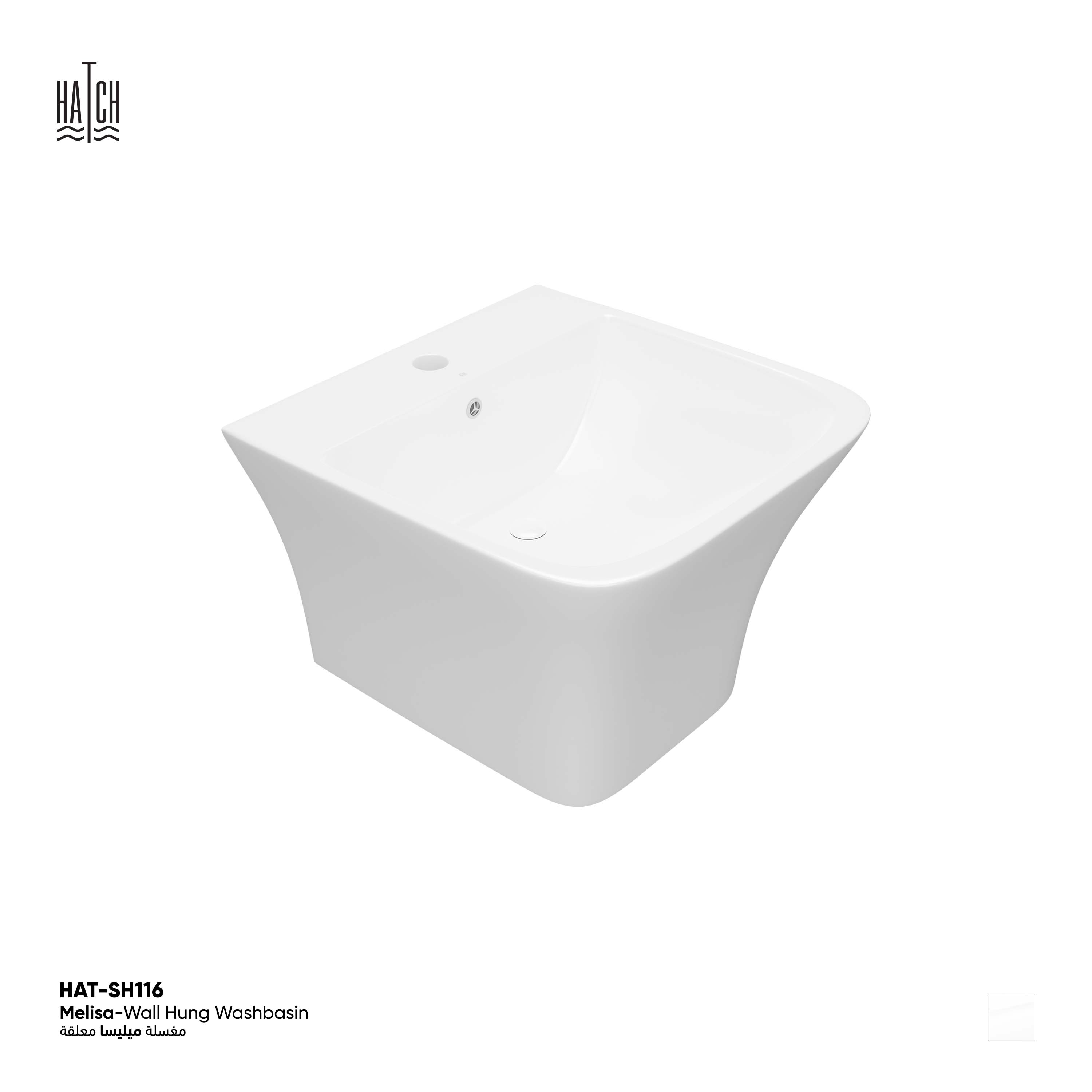 Melisa Wall Hung Washbasin 
