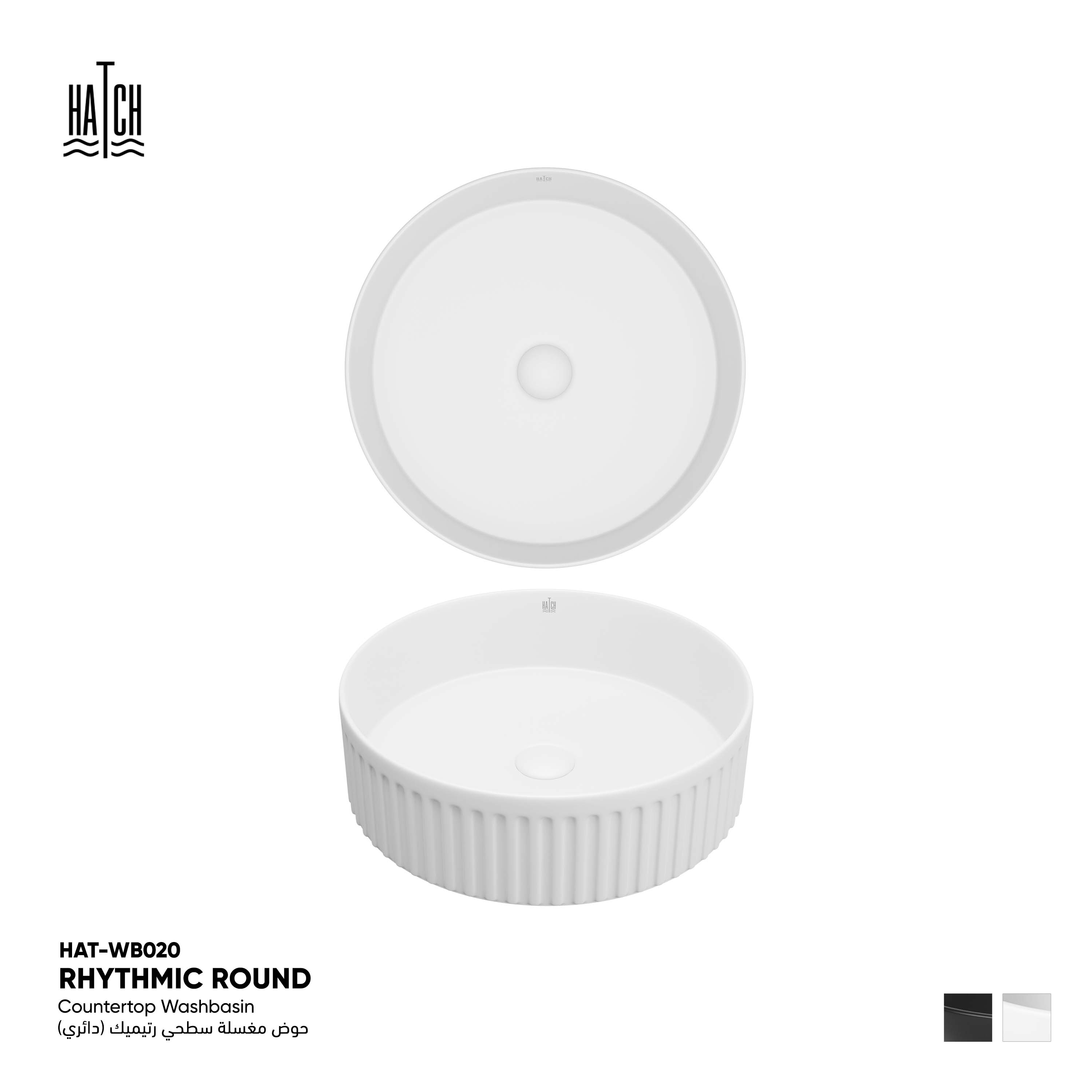 Rhythmic Countertop Washbasin 