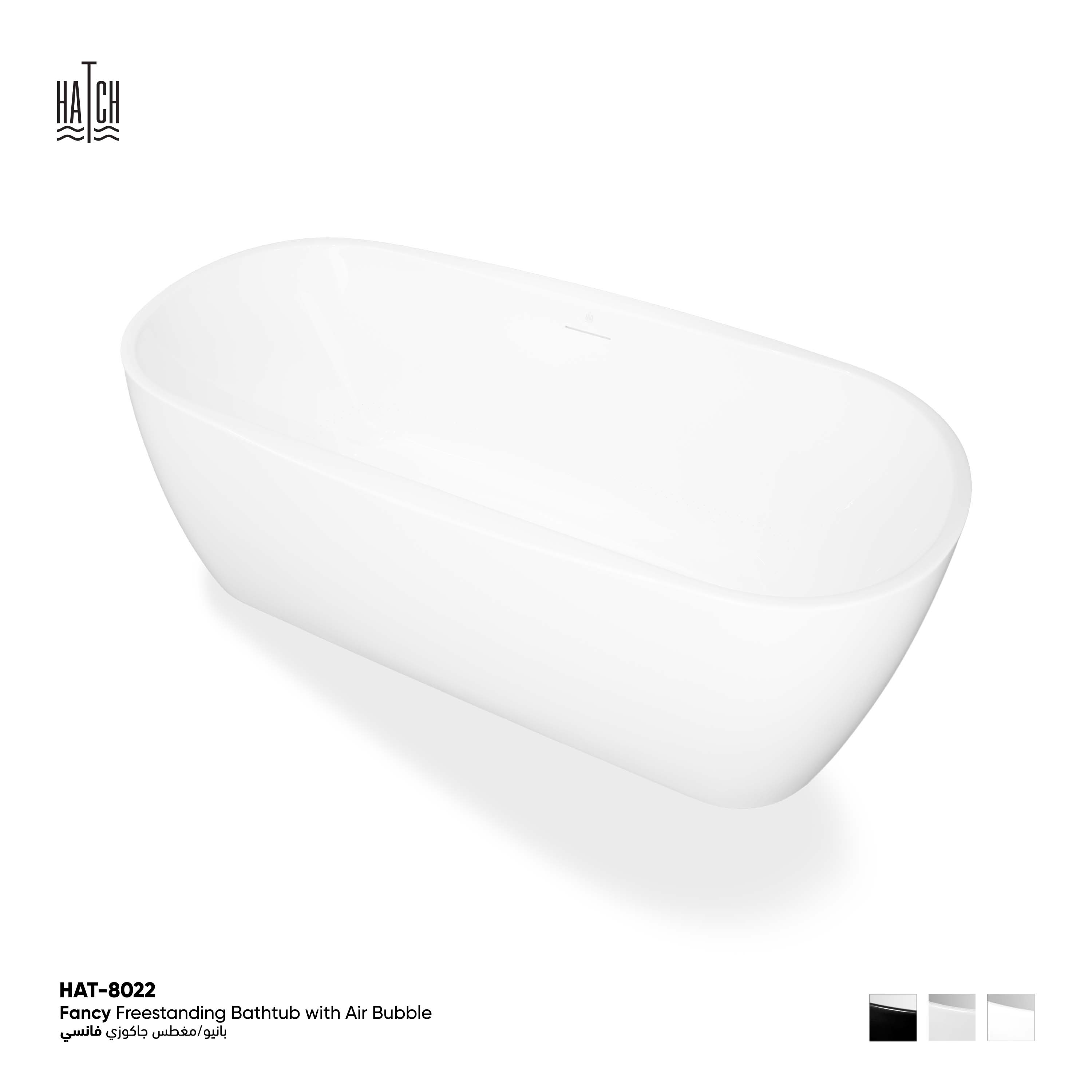 Fancy Freestanding Bathtub With Air Bubble 